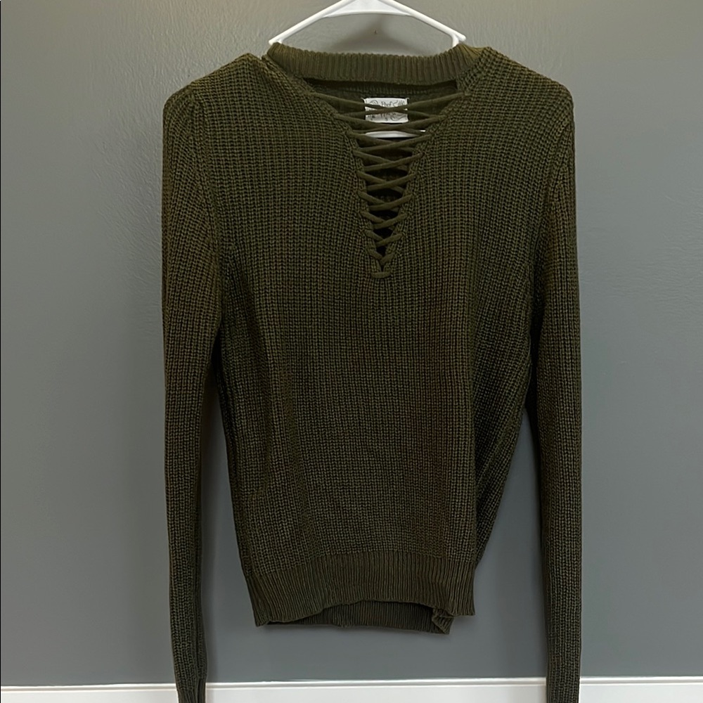 Green sweater